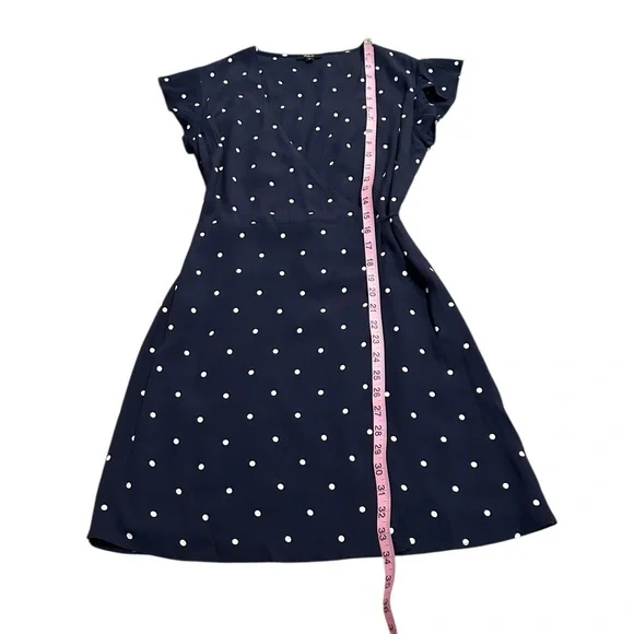 RAILS Brenna navy polka dot wrap mini dress - Picture 3 of 6
